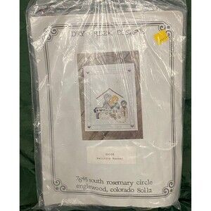 Needlepoint Nativity Banner w/ Brass Horn Dry Creek Designs New